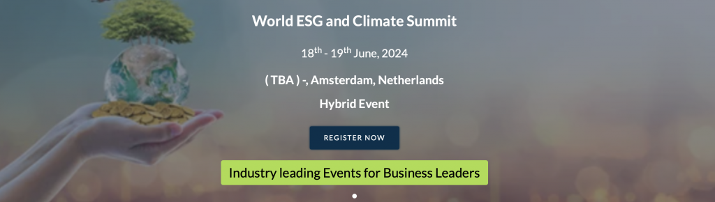 World ESG and Climate Summit 2024